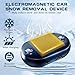 RAYHONG Electromagnetic Car Snow Melter & Anti-Freezing Device,Solar Electromagnetic Car Snow Removal Device, Cordless Portable Defroster for Car Windshield,Snow Remover for Cars (Pack fo 4)