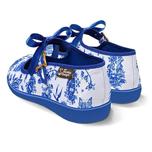 Image of Hot Chocolate Design Chocolaticas Funky Canvas Women's Mary Jane Flat Shoes