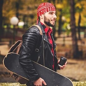 Alternative view of DOCILA 9 Pcs Do Rags Skull Cap Men Women Helmet Liner Head Bandana Motorcycle Durags Caps Cycling Beanie Sports Accessories