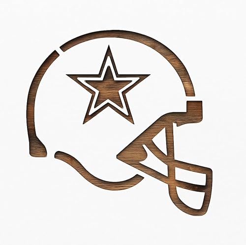 Football Helmet Stencil 8.5x11 Mylar Template
