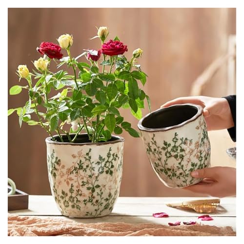 Pots de fleurs en céramique pour succulentes, solution drainage et décoration verte - 4