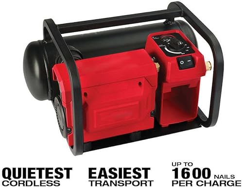 Miniatura 4 de Se adapta al compresor de aire silencioso Milwaukee 2840-20 M18 FUEL 18V 2 galones - Herramienta desnuda - Juego gratuito de brocas y estante de