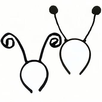 Ixkbiced Bandeau Antenne Insecte En Velours Noir – Costume Halloween Pour Enfants Et Adultes