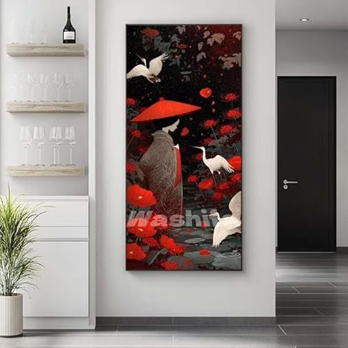 �������G �N���[�� ���� �����h��G �L�b�g DIY ��l ���S�Ҍ��� �f�W�^�����G ��h�� �����L�b�g�ɂ��G�� Paint By Numbers �A�N�����y�C���g ���ʉ� �����Ńy�C���g �z�[�� �I�t�B�X���� �M�t�g 25x50 cm, �t���[���Ȃ�