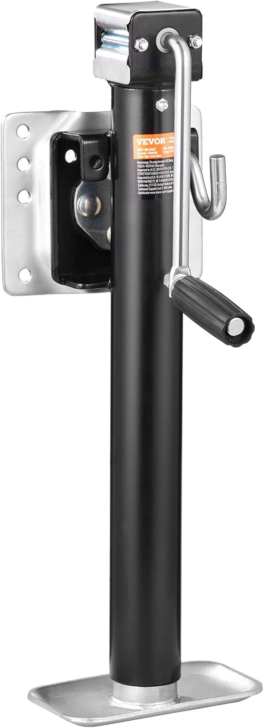 VEVOR Trailer Jack, Trailer Tongue Jack Fix Mount Bolton 2500 lb Weight Capacity, Trailer Jack