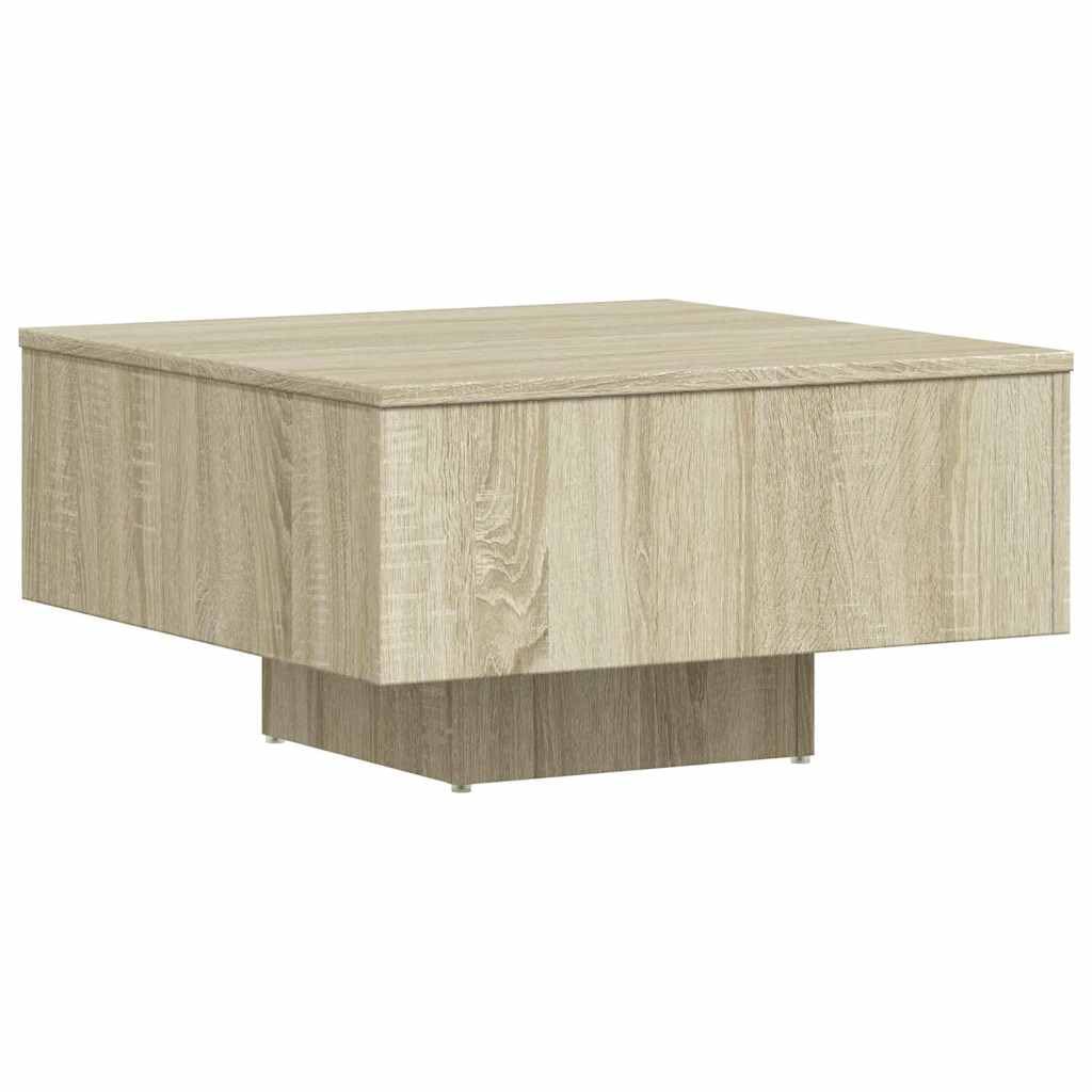 Générique Couchtisch, Eiche Sonoma, 60 x 60 x 31,5 cm | Robuste Oberseite, Pflegeleicht mit feuchtem Tuch abwischbar, stabil und langlebig, für Wohnzimmer