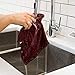 Now Designs Ripple Kitchen Dishcloth, Set of 4, Carmine Red