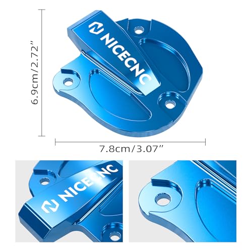 Image of NICECNC Blue Throttle Cover Cap Guard Protector Aluminium Compatible with Yamaha Raptor 700 YFM700 2013 2015-2026, Raptor 700R YFM700R 2009 2011-2026, See Fitments
