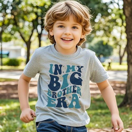 Big Brother Shirt for Toddler Baby Boy Big Bro Announcement T-Shirt Graphic Tee Short Sleeve Shirt4