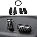 TOTMOX Carbon Fiber, Seat Adjustment Button Cover Trim, 5 pcs/Set, Car Interior Seat Adjust Backrest Handle Button Switch Frame Compatible with Hyundai Tucson 2016-2019