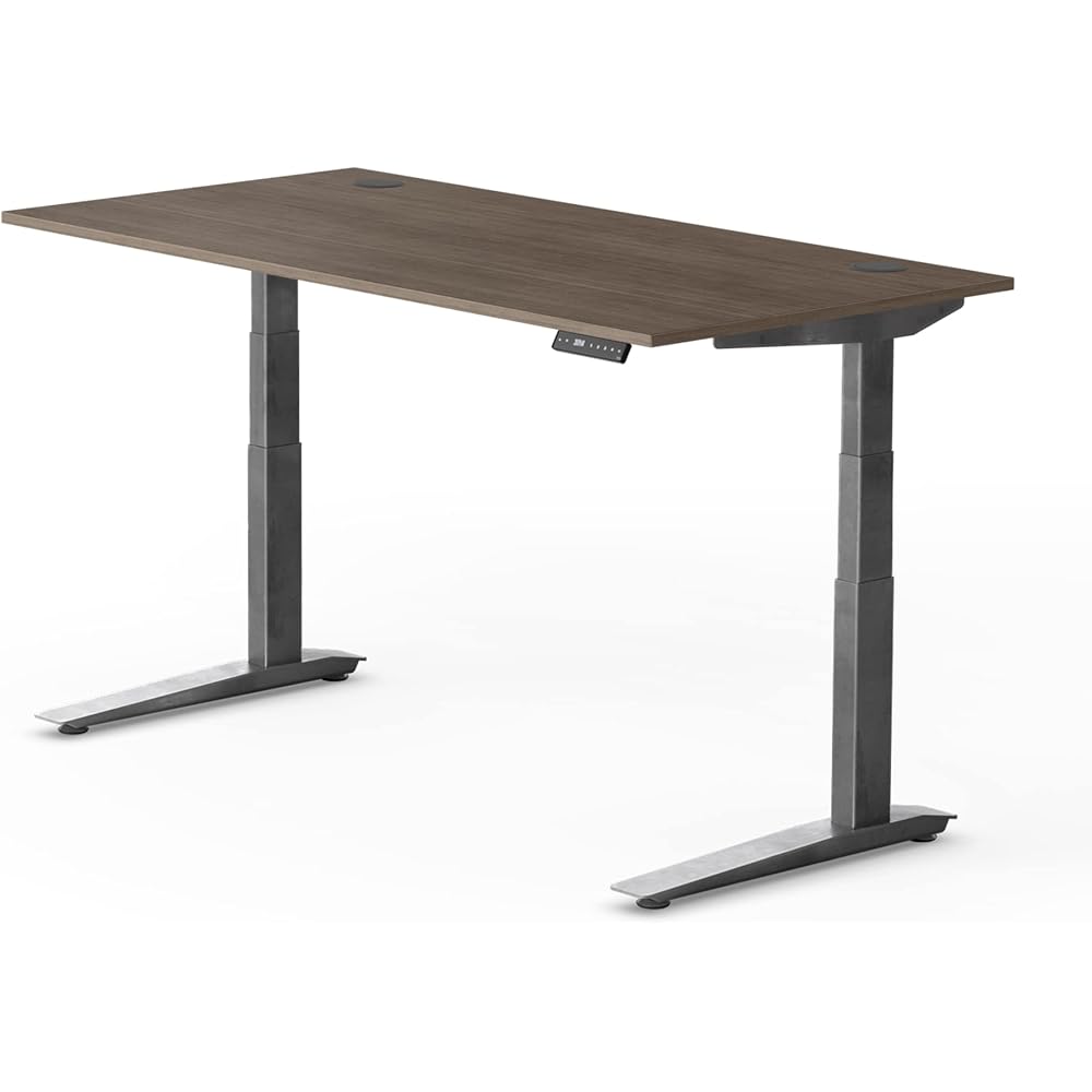 67/mo Finance Fully Jarvis Standing Desk 48" x 27" Gray Veneer Top