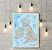 XuFan Mapa de Pared de Gran Bretaña e Irlanda de National Geographic Bar Pub cafetería decoración del hogar Lienzo Impreso Vintage póster Pegatina de Pared 40x50cm Sin Marco