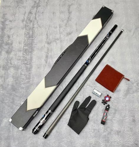 Queue de billard CUPPA flèche carbone déflexion minimale et grip cuir 10,5mm