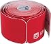 StrengthTape Kinesiology Tape - 16'(5m) Roll of 10" Precut Strips - Red