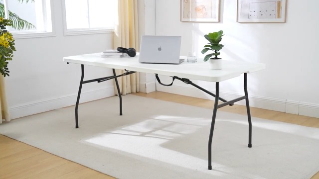 Amazon.com: Amazon Basics Heavy Duty Portable Folding Table, 6 ft