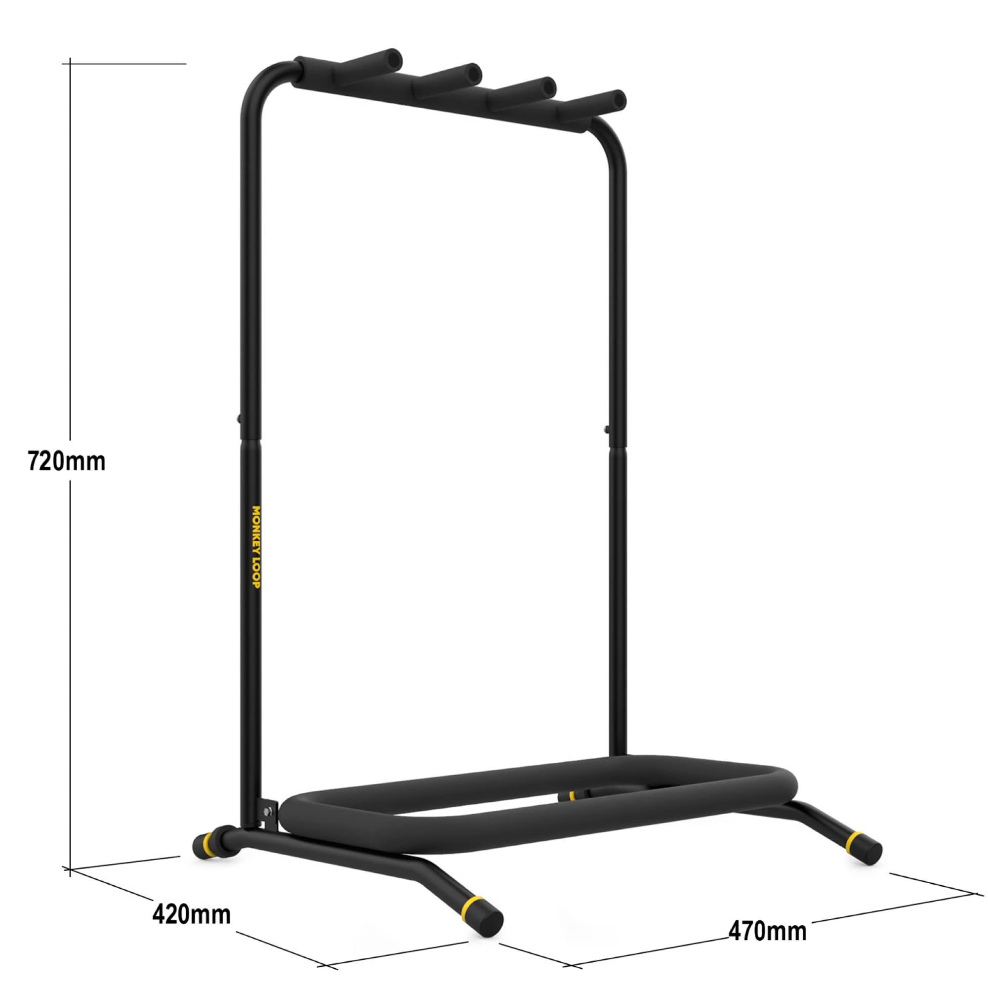 MONKEY LOOP Floor Prime Plus 3 Soporte Suelo para 3 Guitarras