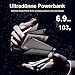 Powerbank 5000mAh, 6.9mm PD 20W Ultra Slim Power Bank mit USB-C Kabel, Power Bank Schnelles Laden für Phone 15/14/13,MacBook,Huawe & mehr