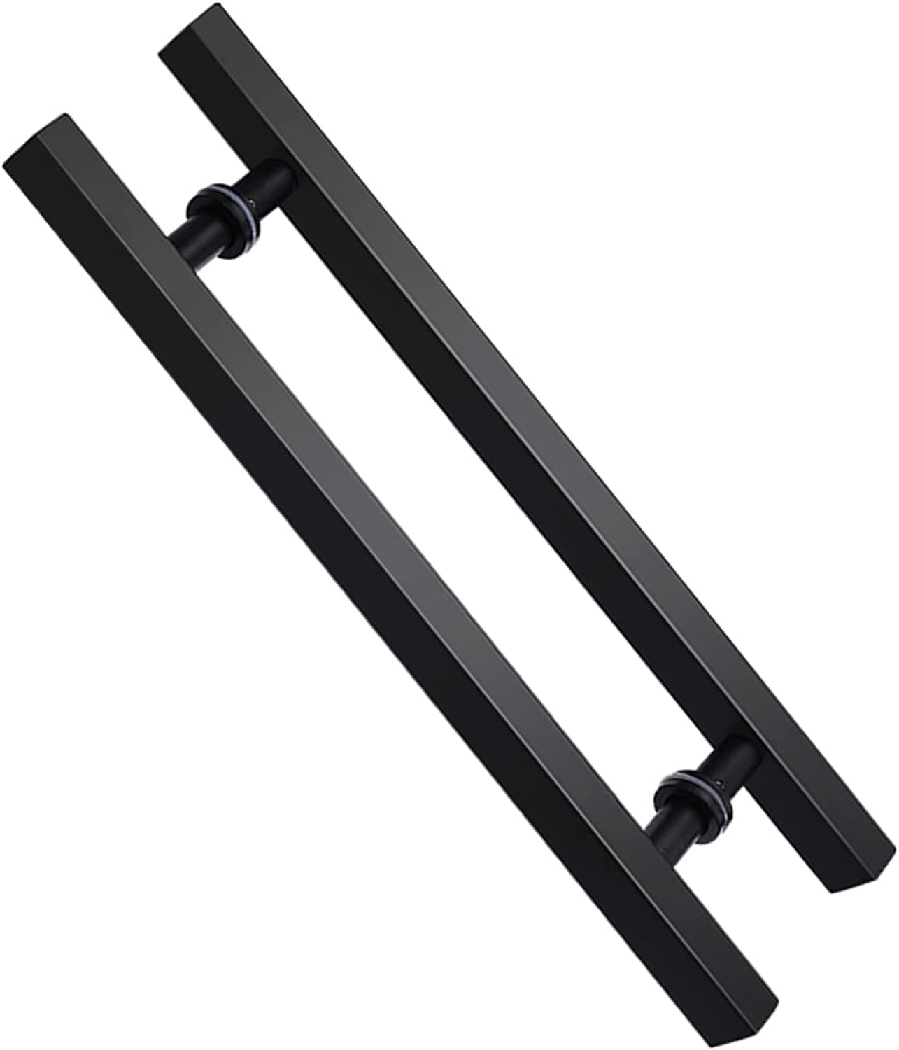 Bhgfyxbs Matte Black Sliding Door Handle Industrial Push Pull Door Handles, Warehouse Farmhouse, Simple Wear-Resistant Door Handle Hardware, Sliding Exterior Door Handle/White/120Cm/47.2In,Ma,-100Cm/39.3In