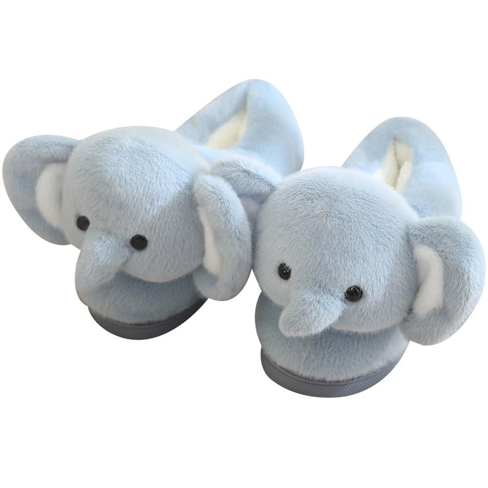 Pantoufles éléphant femmes douces pour cocooning hivernal