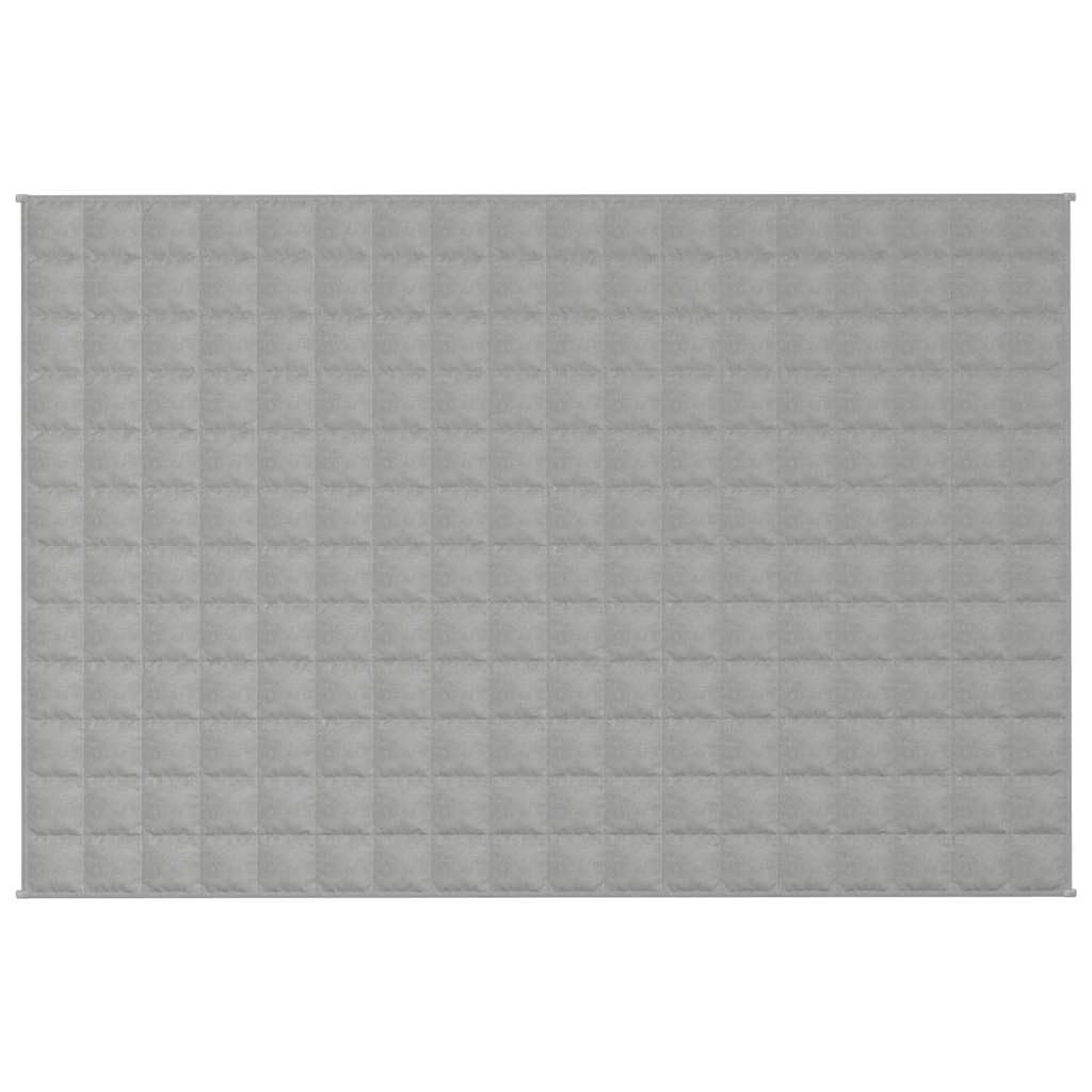 vidaXL Couverture lestée Grise 120x180 cm 5 kg Tissu, Couverture lestée pour l'anxiété
