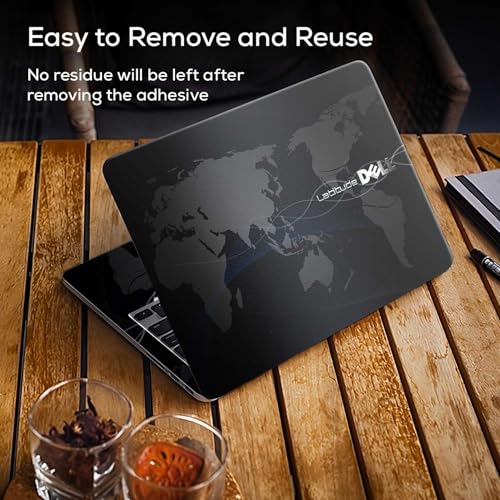 Image of DSGN 140 Full Body Laptop Skin Bubble-Free| Laminated| Removable| HD Quality Sticker for Laptops Upto 15.6 Inches Compatible with DELL