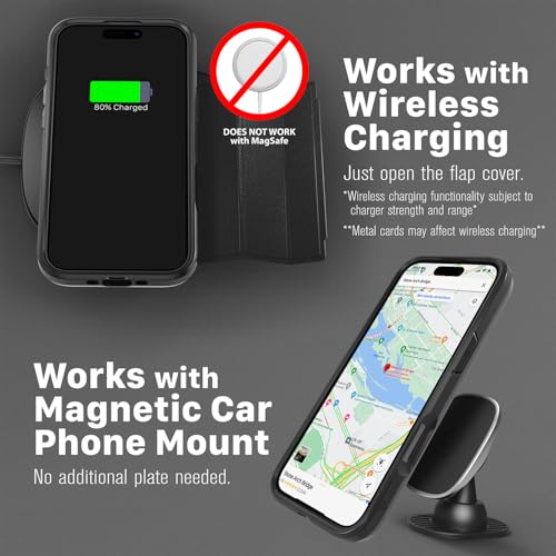 VENA vCommute for iPhone 17 Air Wallet Case, Black - image 7