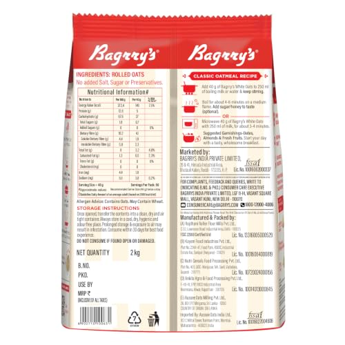 Bagrry's Store Bagrry's White Oats 2kg - Image 4