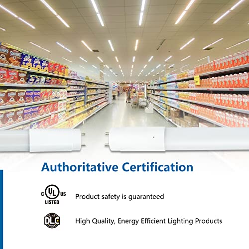 Sokply T8 T12 F32T8/F40T12 Fluorescent Replacement 4Ft Led Tube Light, 14W 4000K Ballast Required Dual-Ended, Frosted Lens 48In Led Light Bulbs, Ul & Dlc Listed(42 Pcs) #TOP2
