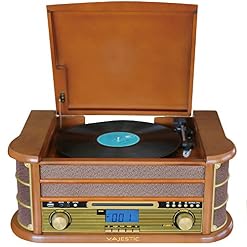 Majestic TT 34R BT CD TP USB Tourne-Disque 33/45/78 Tours, Bluetooth, Lecteur CD/MP3, entrée USB, Cassette… - Les Beatles, Paul McCartney, John Lennon, RIngo Starr, George Harrison Majestic TT 34R BT CD TP USB Tourne-Disque 33/45/78 Tours, Bluetooth, Lecteur CD/MP3, entrée USB, Cassette… – Image 2