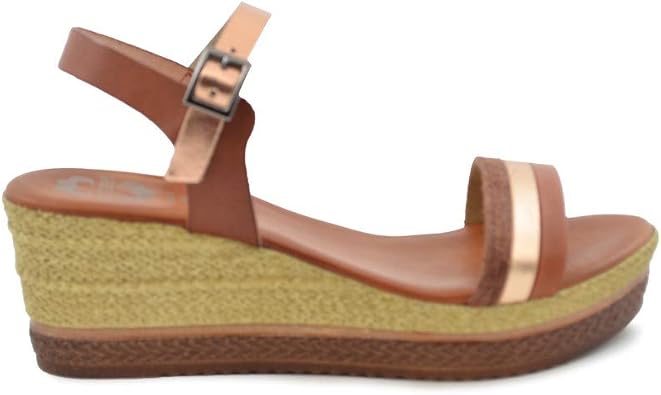 Cuña de Esparto Piel Porronet 2556 Cuero-Rose - Porronet : Amazon.es:  Zapatos y complementos
