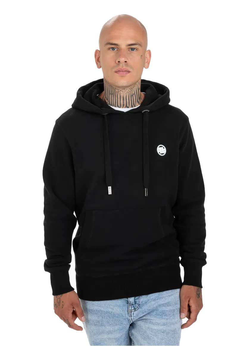 Pit Bull West Coast bluza z kapturem Small Logo 21 czarna, czarny, M