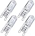 Bombillas Halógenas G9 25W 230V para Horno y Microondas, Bombilla Blanco Cálido Poweka 2700K Tolerante al Calor 300 ° (4 Piezas)
