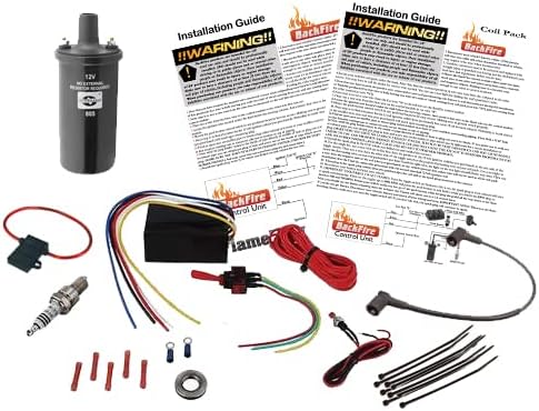 BackFire Single Universal Automotive Exhaust Flame Thrower Fire Complete Car,Motorcycle,Truck Fire Throwing Kit