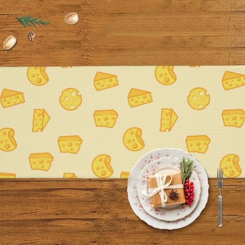 Chemin de table fromage antidérapant pour repas de Noël et repas de fête - 6