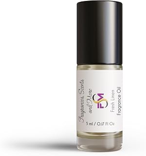 Fresh Linen Fragrance Oil - 0.17 Fl Oz Glass Roll On (5ml)