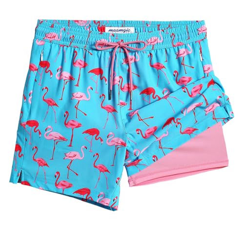 Short de bain 2 en 1 anti-irritation Maamgic pour hommes à séchage rapide XL