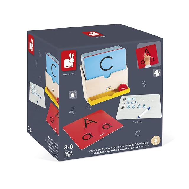 Foto 6 de 8 de Janod - Essentiel - Aprender a Escribir - Juego Educativo de Madera para Niños Pequeños