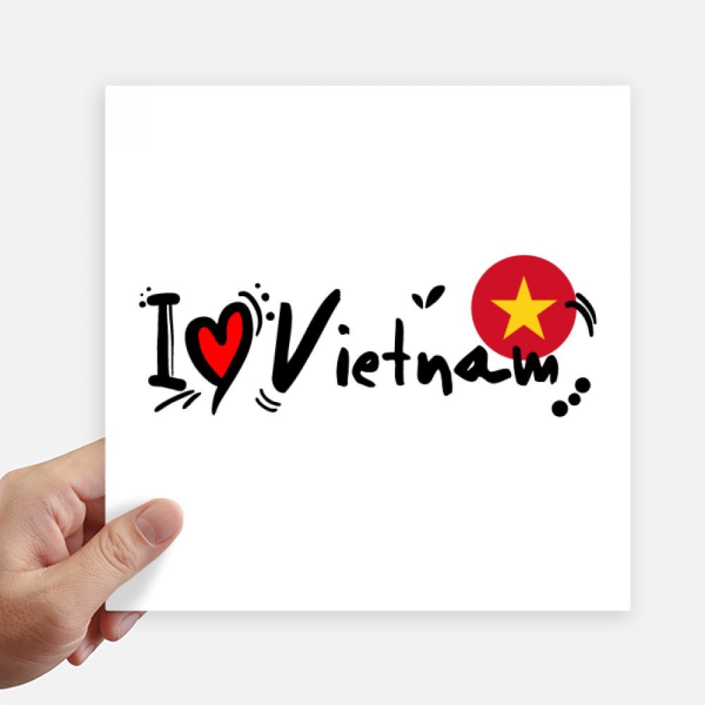 Pegatinas de Vietnam de corazón amor vinilos decorativos de 20cm para coche y maletas