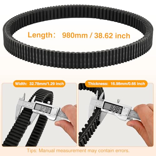 Image of Nilight Drive Belt for Can-Am Outlander Maverick X3 CVT Belts #715000302 | for Renegade Maverick Commander OE Replacement 715900212 Performance Extreme Badass ATV UTV Drive Belt Aramid Cord Rubber
