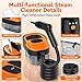 Steam Cleaner for Home & Car-2500W Portable Handheld Steamer for Cleaning with 3-Level Handle, 15s Heat-Up, Large Tank, 16 Accessories - Clean Grease, Grout, Tile, Floor, Couch, Dirt, Furniture