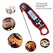 Instant Read Meat Thermometer Waterproof Thermometer Digital Themometer with Large Backlit LCD Calibration and Backlight Functions Thermometer for BBQ. Meat. Tea. Milk. Soup.