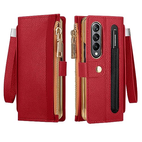 Étui en cuir PU de luxe pour Samsung Z Fold 4 protection intégrale