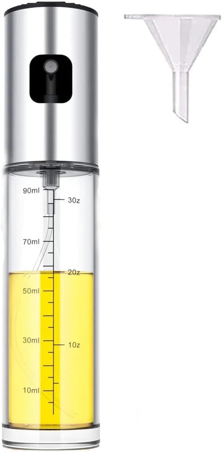 100ml Glass Oil Sprayer Bottle For Cooking,Mister Vinegar Spritzer Bottles For Kitchen/Salad/Barbecue