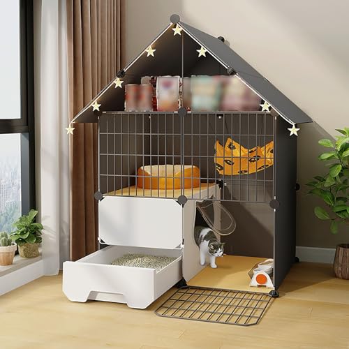 Accessoires complets pour parc à chat multi-niveaux et cage de jeu