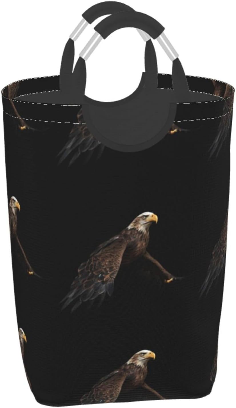 Soaring Eagle Foldable storage bag, 50L capacity, suitable for laundry room, dormitory bedroom, dirty clothes storage basket.