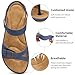 Larwen Flat Sandals for Women Dressy: Anti-Slip & Adjustable for Daily Walking - Breathable & Soft Insole All-Day Comfort in Summer - Fashion Women