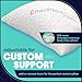 EnerPlex King Size Memory Foam Pillows - Pack of 2 - Adjustable Fill for Sleeping w/Extra Stuffing - CertiPUR-US Certified - Removable Viscose from Bamboo Cover - Machine Washable Firm Cushioning