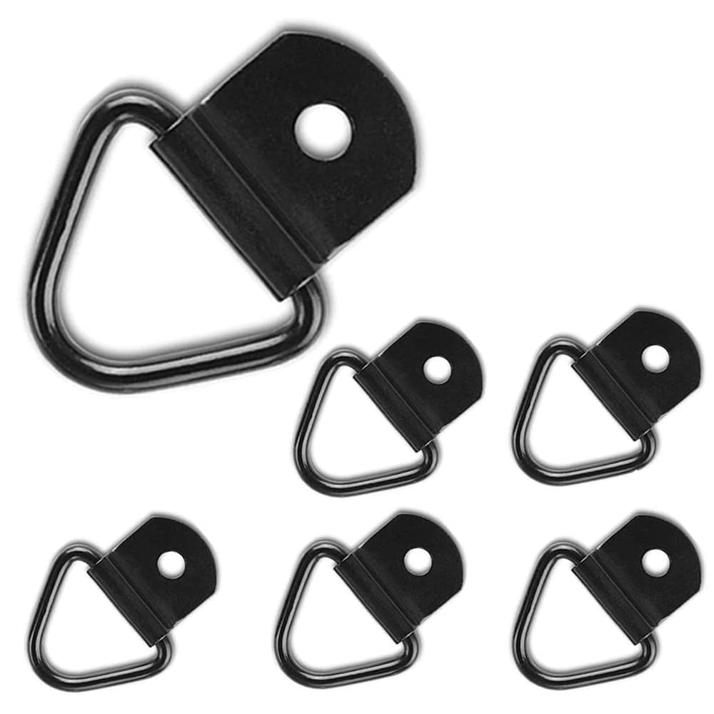Amazon Com Mnj Motor 6pcs Tie Down Anchors 2 Inch Diameter V Ring Cargo Tie Downs Bolt On Trailer Anchor Replacement For D Ring Flush Mount Pan Fitting Tiedown Compatible With Trailers Truck Atv Utv