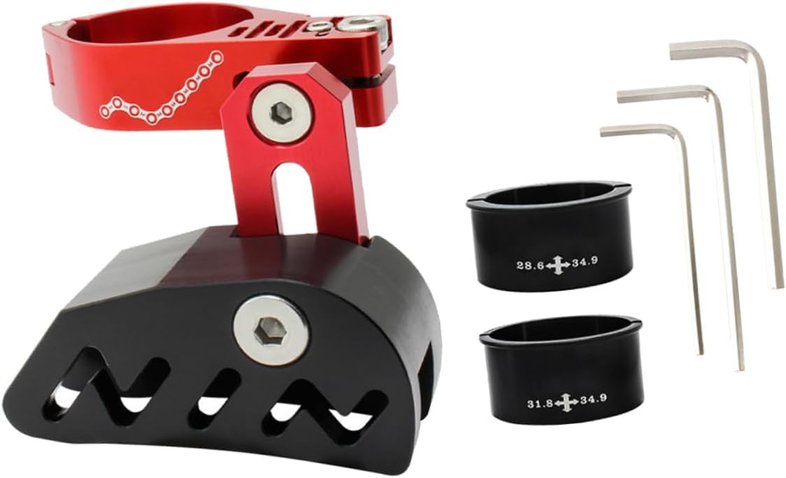 1Set Folding Chain Tensioner with Positive Negative Teeth Stabilizer for Mountain Bike Lightweight Chain Guide Prevents Chain Drop Durable Sturdy Design