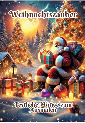 Weihnachtszauber: Festliche Motive zum Ausmalen (German Edition)